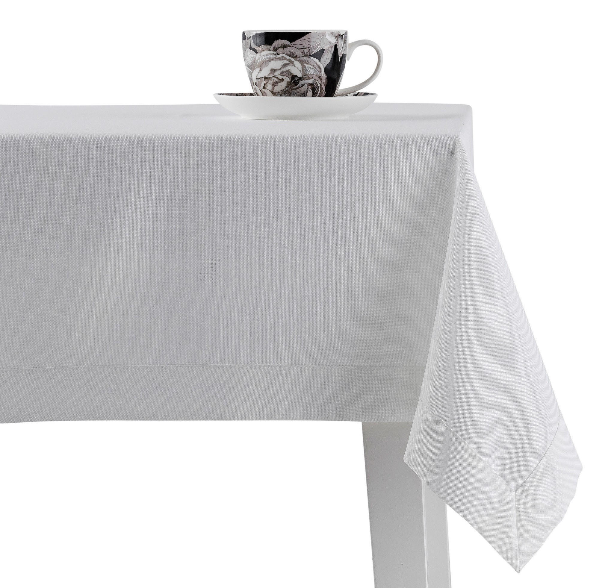 TISCHDECKE Lumiere3 - Weiß, Textil (220/150/1cm) - home&you