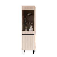 VITRINE mit Glastür beige Ciao - Beige, Holzwerkstoff (56/55/40cm) - Compleo24