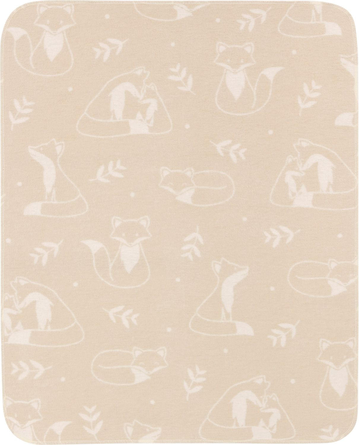 KINDERDECKE Lovely & Sweet Little Foxes 75 x 100cm - Multicolor, Textil (75/100cm) - Biederlack