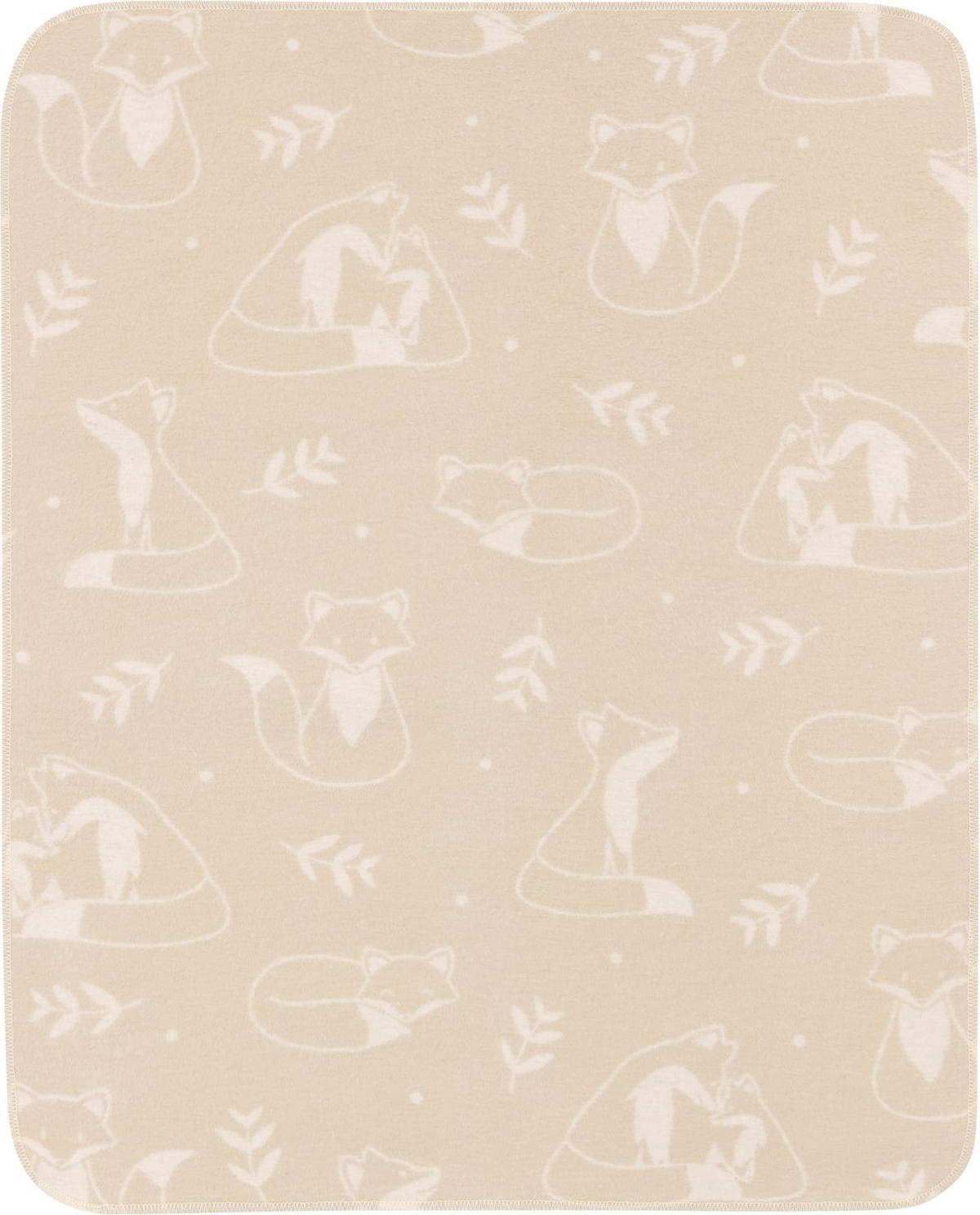 KINDERDECKE Lovely & Sweet Little Foxes 75 x 100cm - Multicolor, Textil (75/100cm) - Biederlack