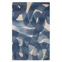 TEPPICH modern Flachgewebe TIRANA Blau 140 x 200 cm - Blau, Textil (140/200cm) - Novatrend