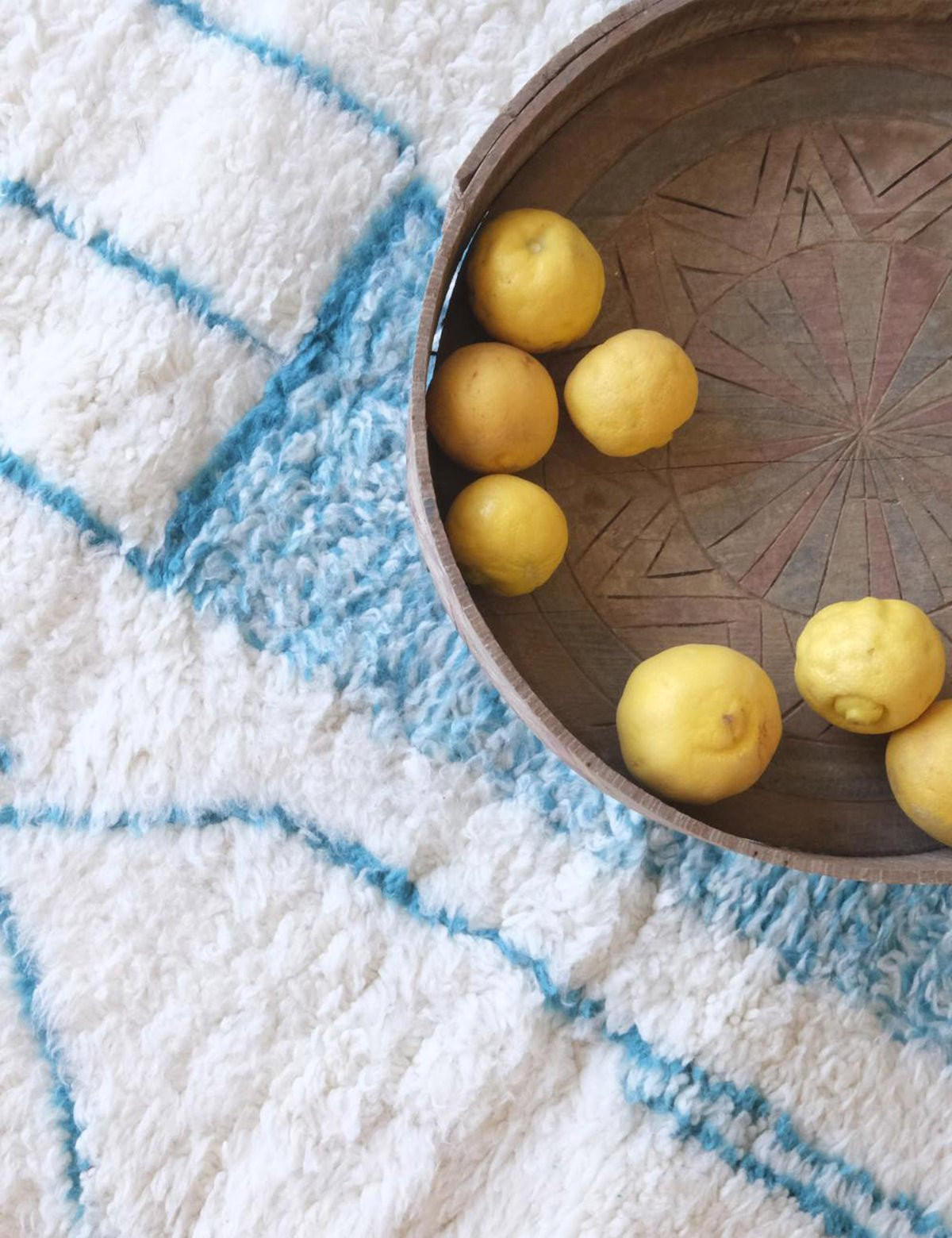 TEPPICH nordafrikanisch grafisch 214x 280 cm - Blau, Naturmaterialien (214/280cm) - AFK Living