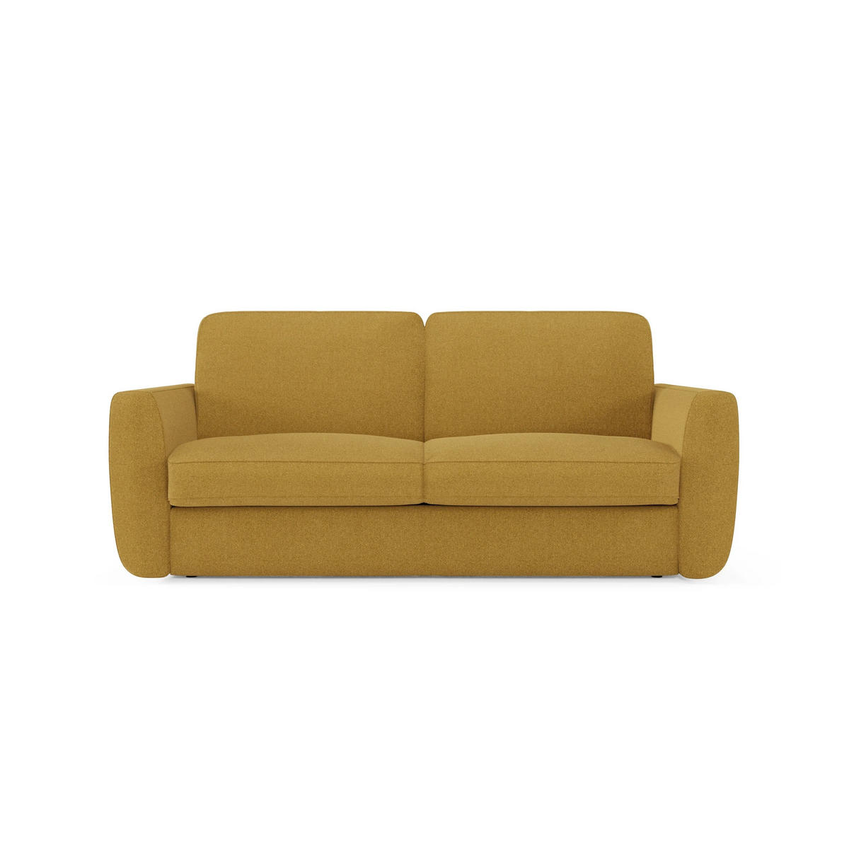 SCHLAFSOFA Leonida - Gelb, Metall (222/92/98cm) - Divani.store