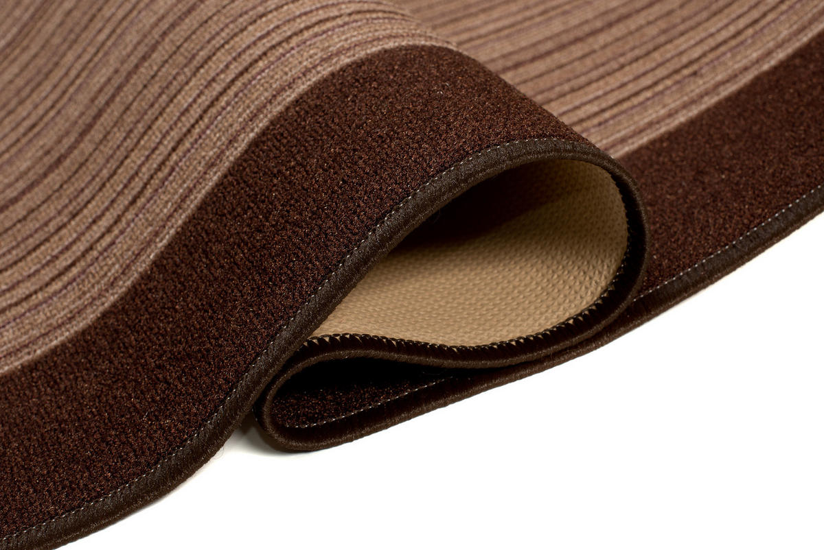TEPPICHLÄUFER Anti-Rutsch Braun rutschfest Gummiunterlage 80/1100 cm - Braun, Textil (80/1100cm) - Tapiso