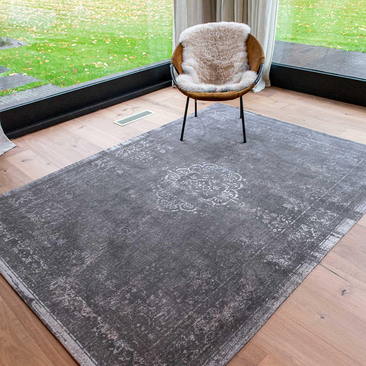 TEPPICH Flachgewebe KERNEL Grau 240 x 340 cm - Grau, Textil (240/340cm) - Novatrend