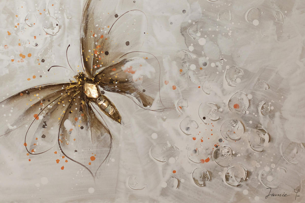 ACRYLBILD HANDGEMALT 120/60 cm - Braun, Holz/Textil (120/60cm) - KUNSTLOFT