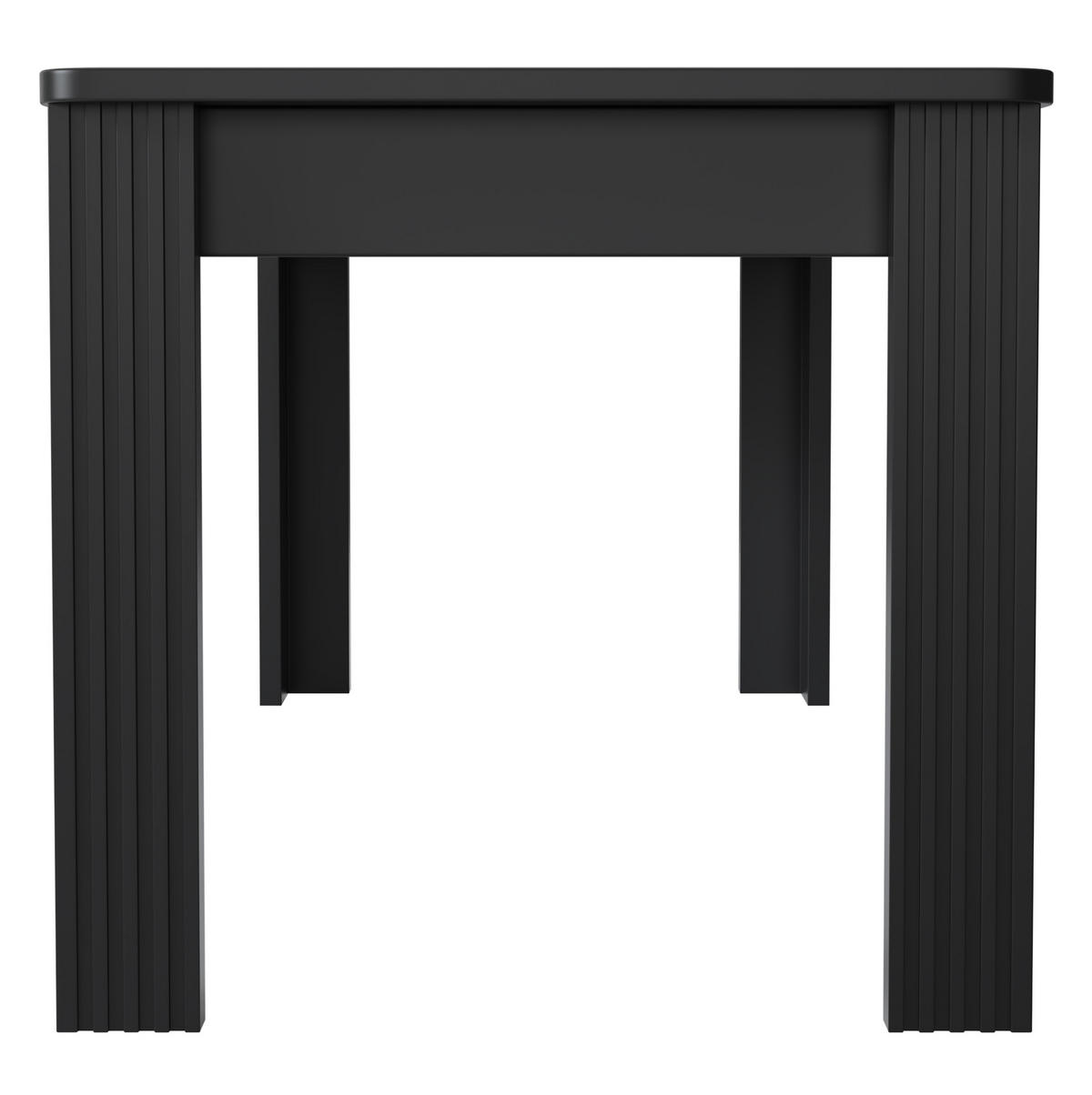 ESSTISCH 116/65/75 cm Schwarz aus Spanplatte - Schwarz, Holzwerkstoff (116/65/75cm) - OKMYHOME