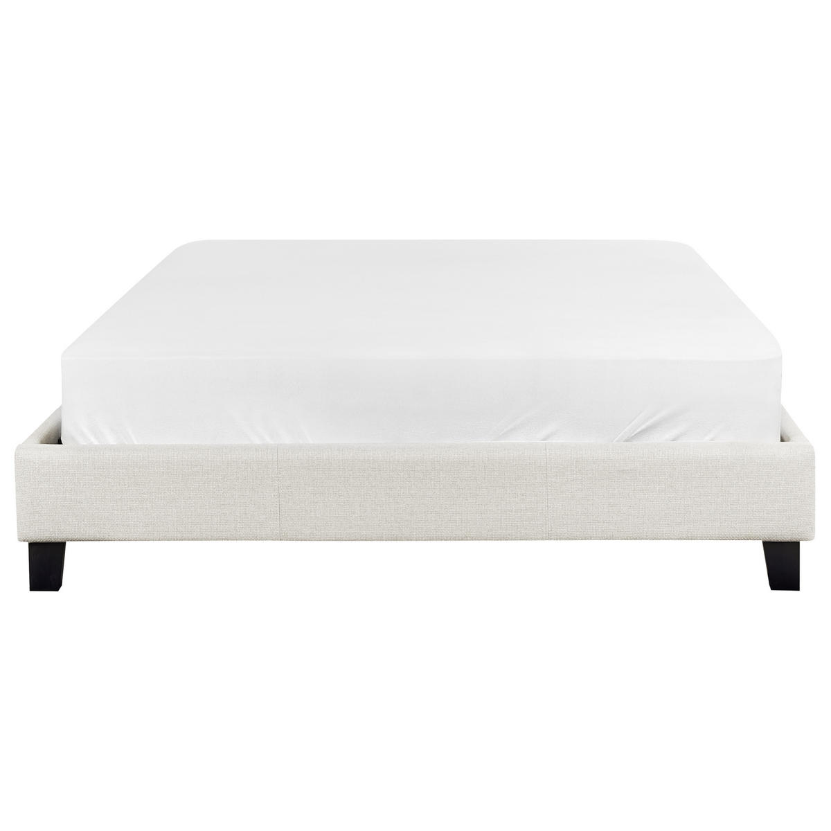 POLSTERBETT mit Lattenrost 140/200 cm Beige Roanne - Beige/Creme, Textil (140/200cm) - Beliani