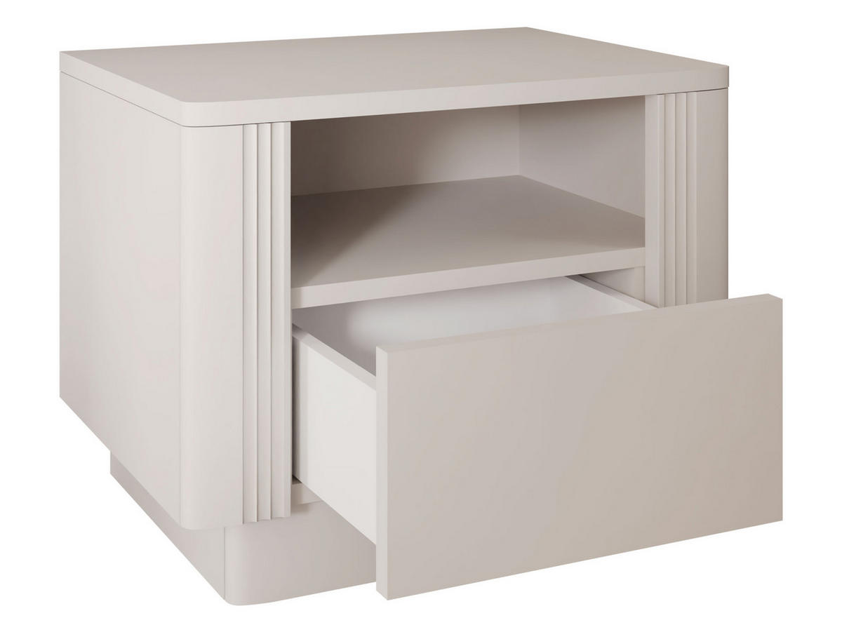 NACHTTISCH Netari 1SZ - Sandfarben, Holzwerkstoff (50/41/40cm) - MIRJAN24