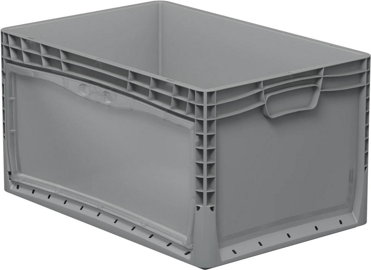 SICHTBOX Eurobox-Tür, 60x40x32 cm, grau - Grau, Kunststoff (40/32/60cm) - Westfalia