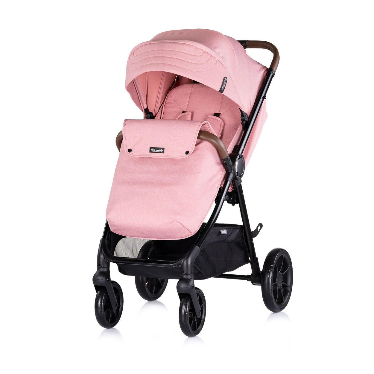 KOMBIKINDERWAGEN Ultera 3 in 1 rosa Babyschale Fußabdeckung klappbar Korb - Rosa, Metall (75/56/102cm) - Chipolino