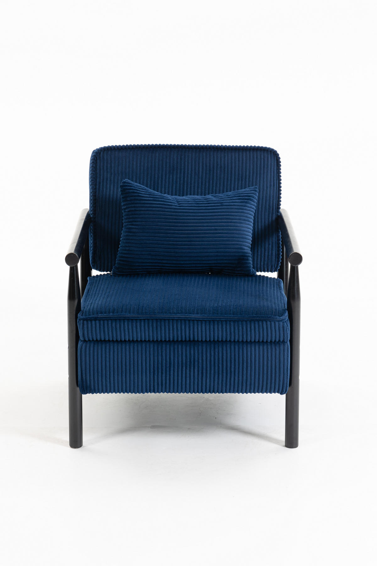 SESSEL Akzentstuhl mit Lendenpolster, DE-42320, Blau - Blau, Holzwerkstoff (66/73/83cm) - ComfortXL