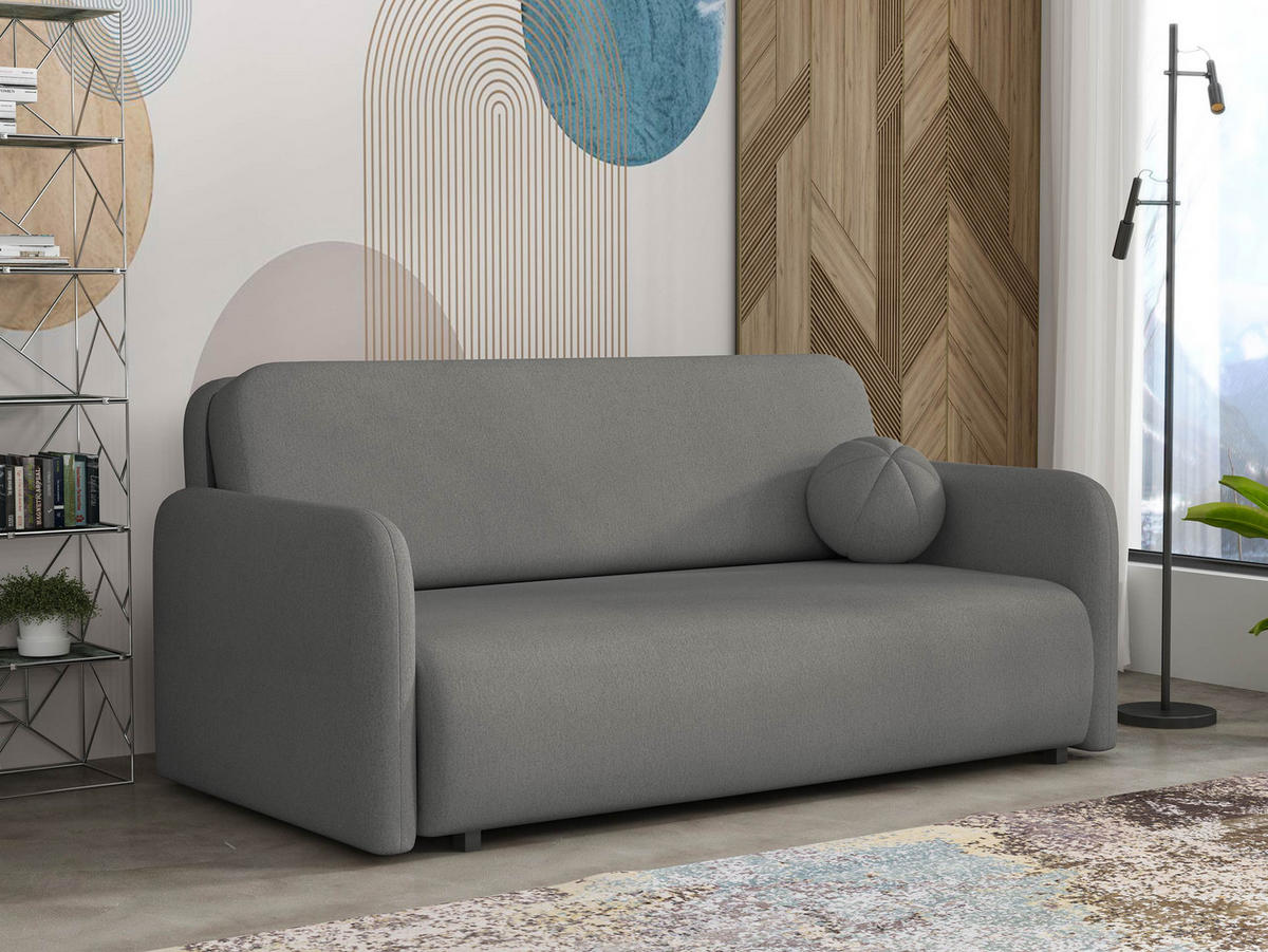 SCHLAFSOFA Viva Sun IV - Greige/Schwarz, Holz/Textil (170/85/103cm) - MIRJAN24