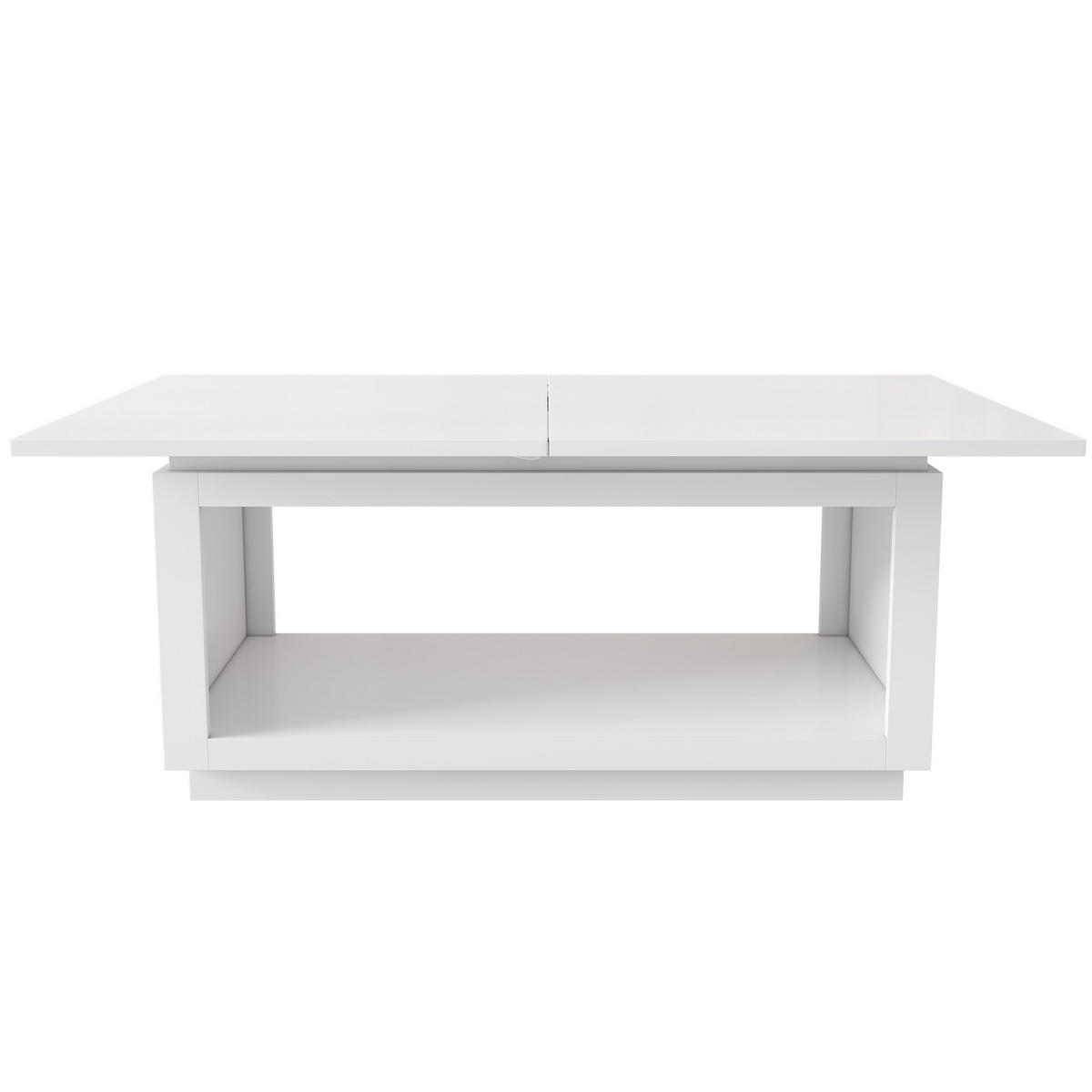 ESSTISCH 180/70/76,5 cm weiß mit ausziehbarer Tischplatte - Weiß, Holzwerkstoff (180/70/76.5cm) - OKWISH