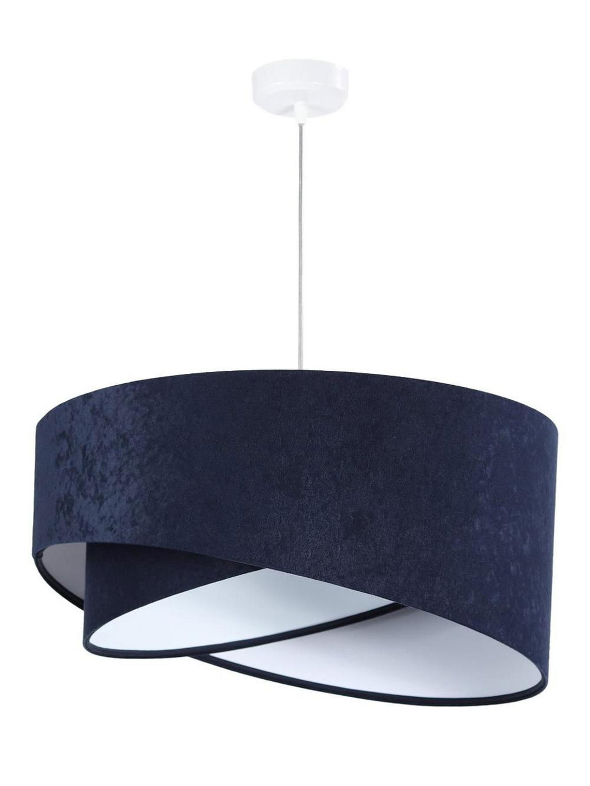 HÄNGELEUCHTE Blau 50/23 cm - Weiß, Kunststoff (50/1.3/23cm) - ONZENO