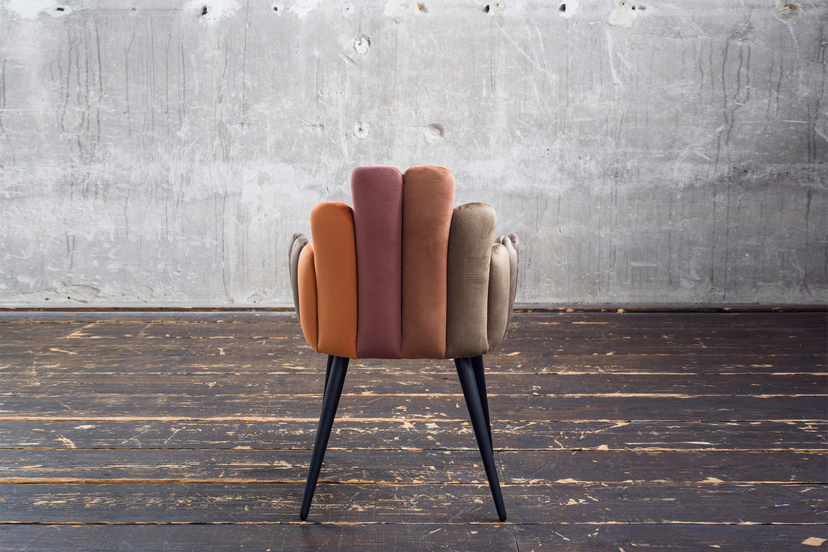 ESSZIMMERSTUHL FREJA Braun Velvet - Dunkelbraun/Schwarz, Kunststoff/Textil (58/85/56cm) - KAWOLA