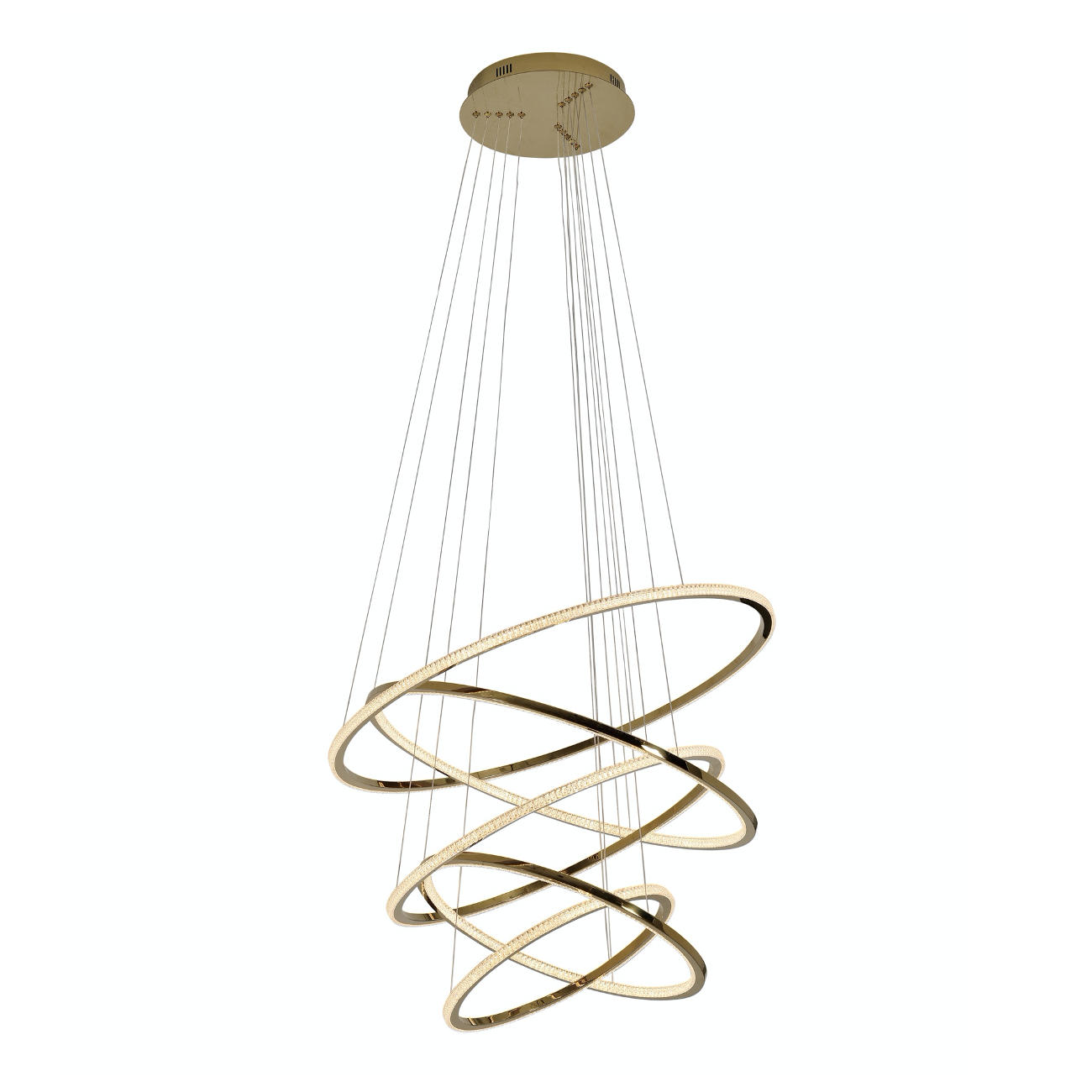 HÄNGELEUCHTE Tina, Gold / Messing, 80cm - Goldfarben, Metall (200/75/80cm) - KOSILUM