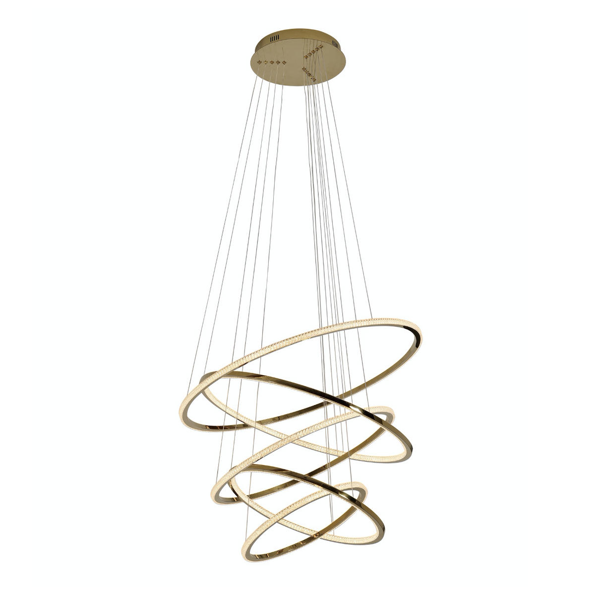 HÄNGELEUCHTE Tina, Gold / Messing, 80cm - Goldfarben, Metall (200/75/80cm) - KOSILUM