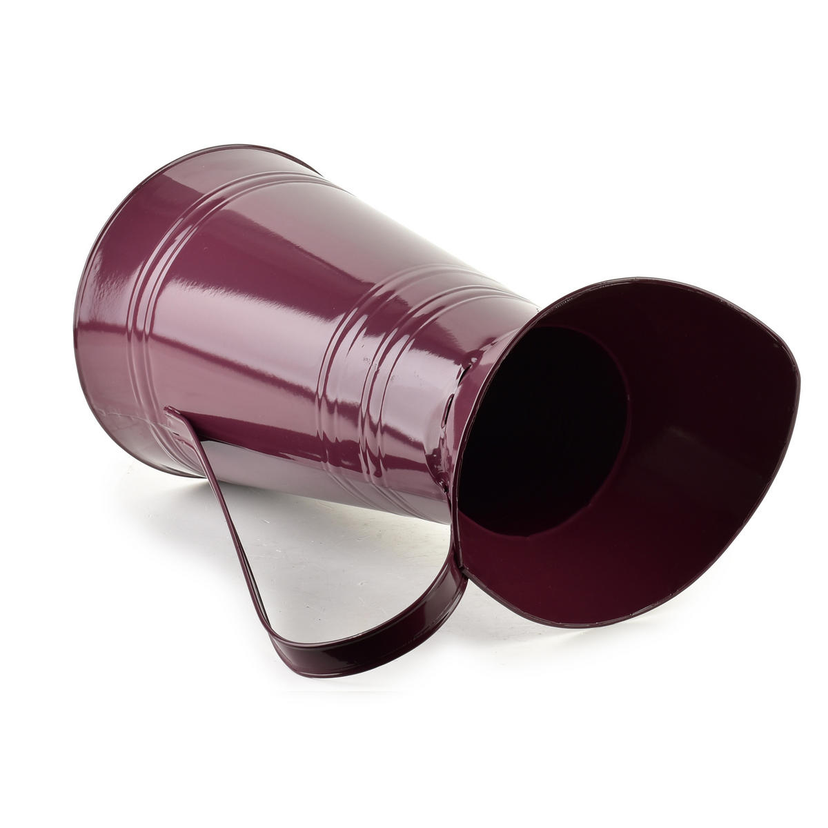 VASE Roger Violett 27x17xh38,5 cm Metall - Violett, Metall (38.5cm) - Mondex