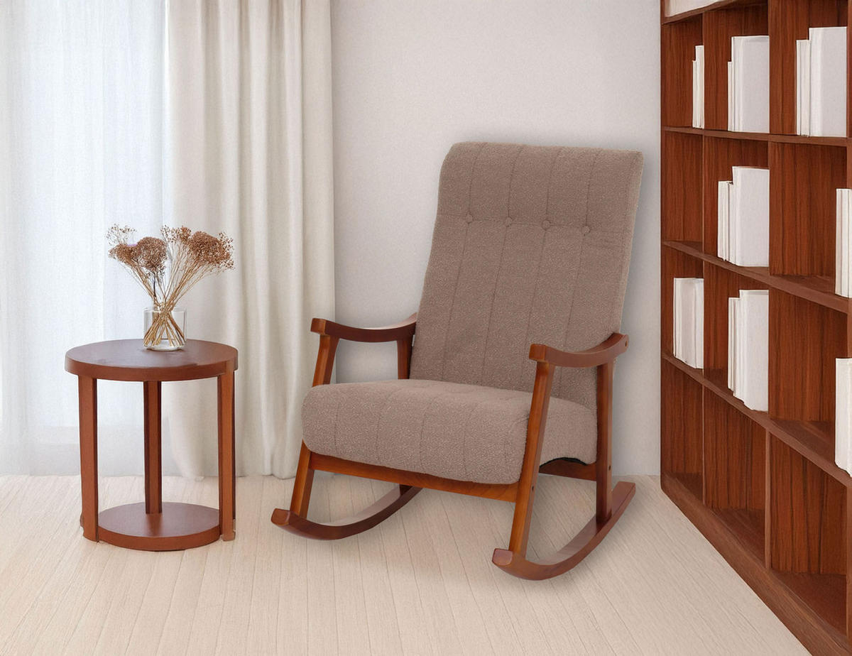 SCHAUKELSTUHL taupe - Taupe, Textil (64/97/85cm) - MCW