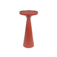BEISTELLTISCH Flos Rund 28 cm Rot - Rot, Metall (28/28/56cm) - Zuiver