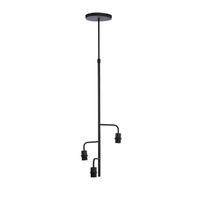 HÄNGELAMPE Edisa Schwarz Ø48/25 cm - Schwarz, Metall (48/48/25cm) - Light & Living