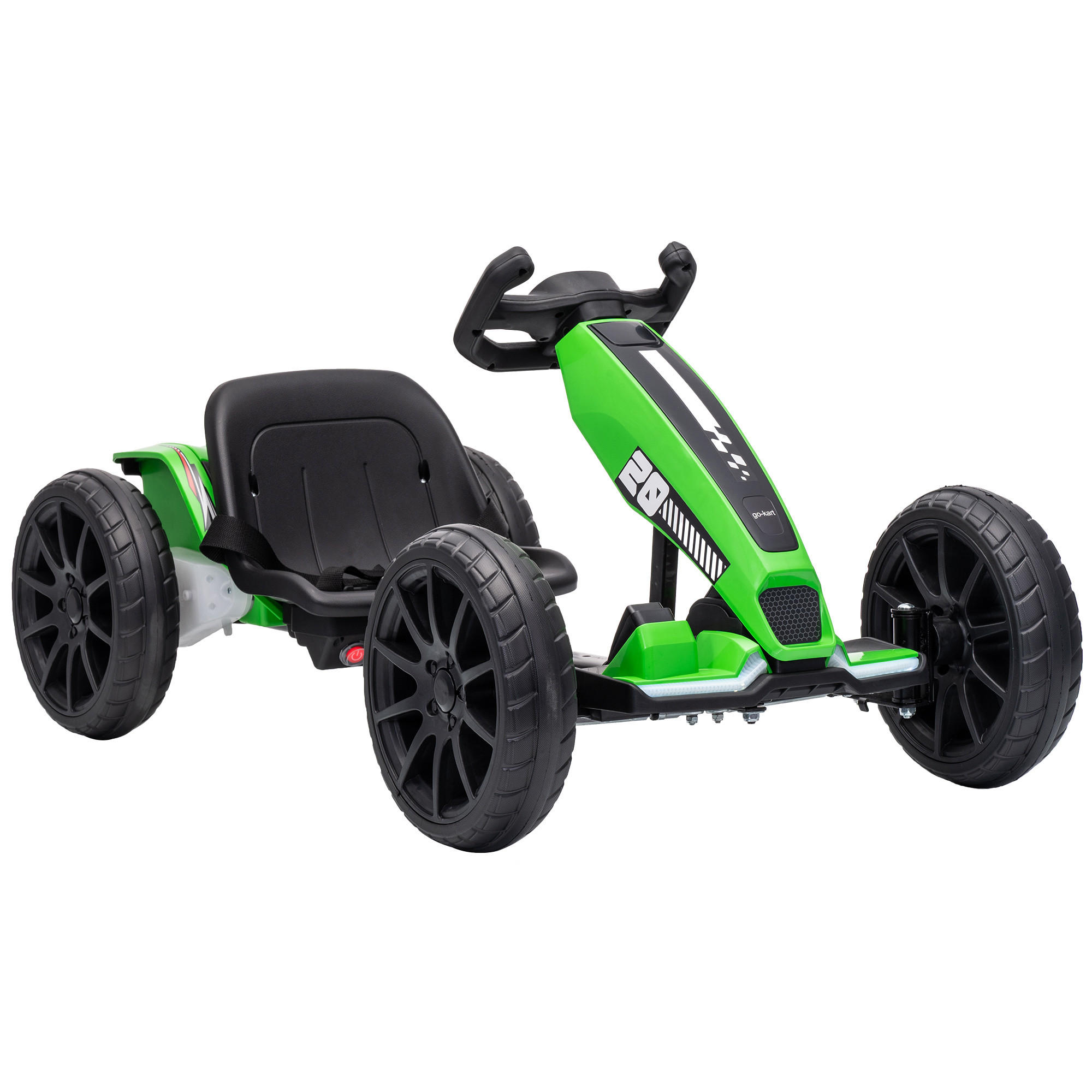KINDER-GOKART Stahl EVA Grün - Grün, Metall (98/55.5/46.5cm) - AIYAPLAY