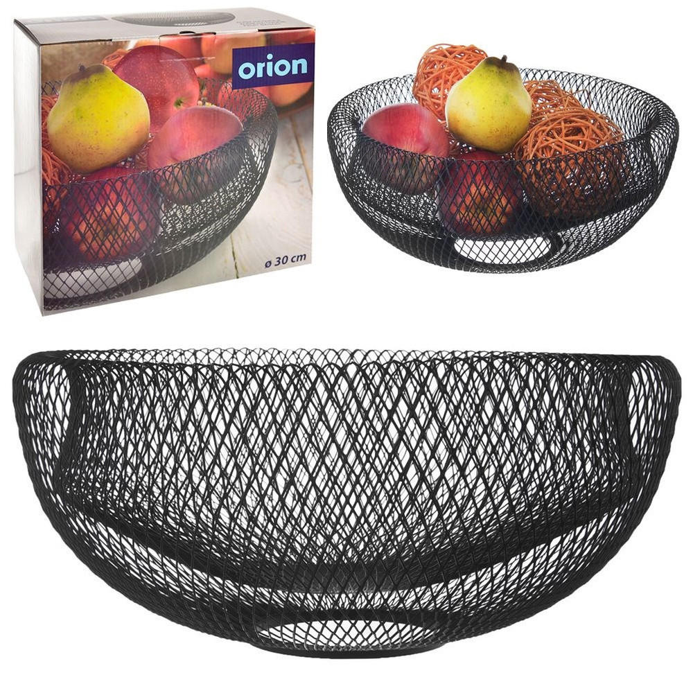 OBSTKORB Radka aus Metall Schwarzer - Schwarz, Metall (14cm) - Orion 