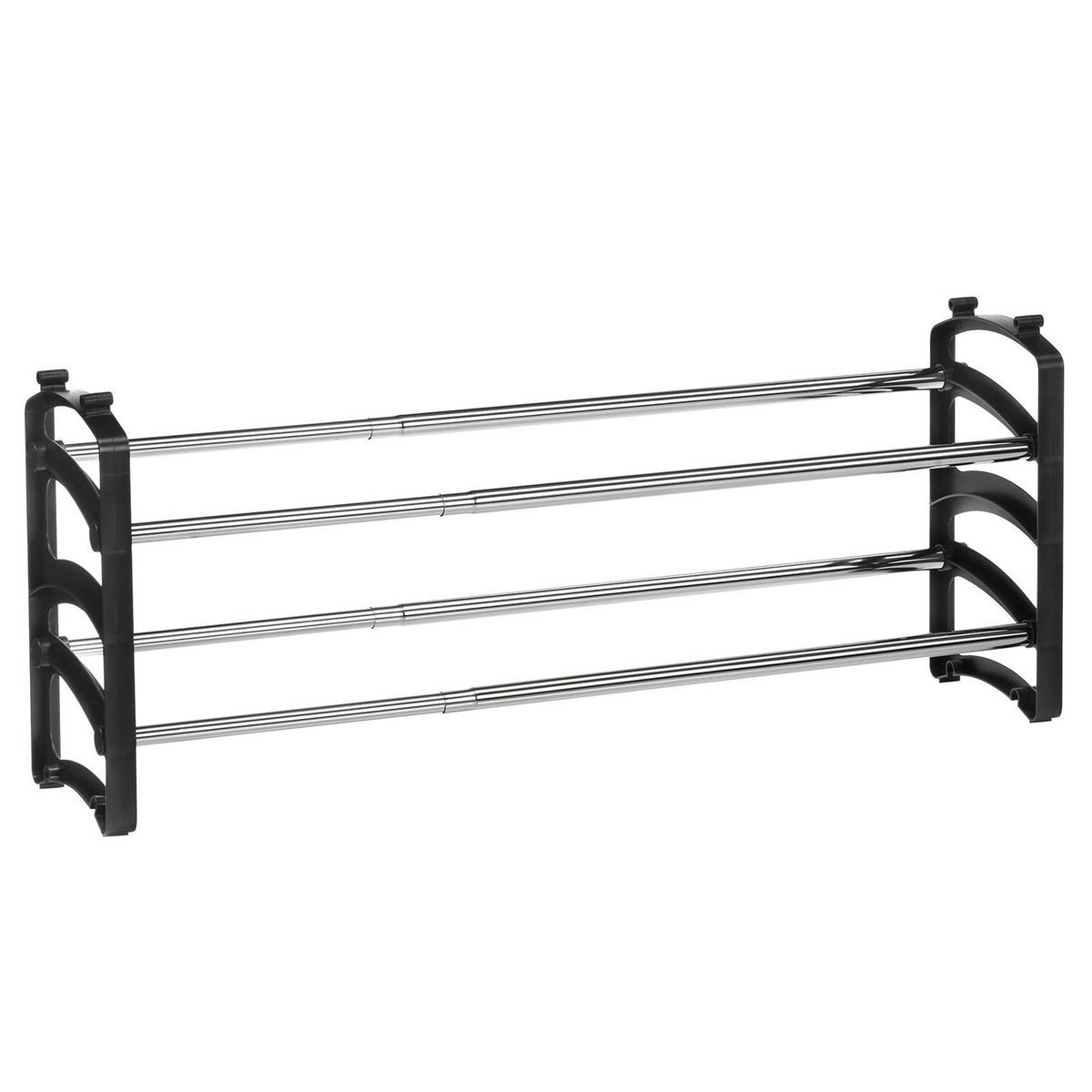 SCHUHREGAL TOWER - Schwarz, Metall (103/32/18cm) - IDIMEX