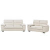 SOFA-SET 5-sitzer hellbeige Vogar - Beige/Schwarz, Textil (74/74/156cm) - Beliani