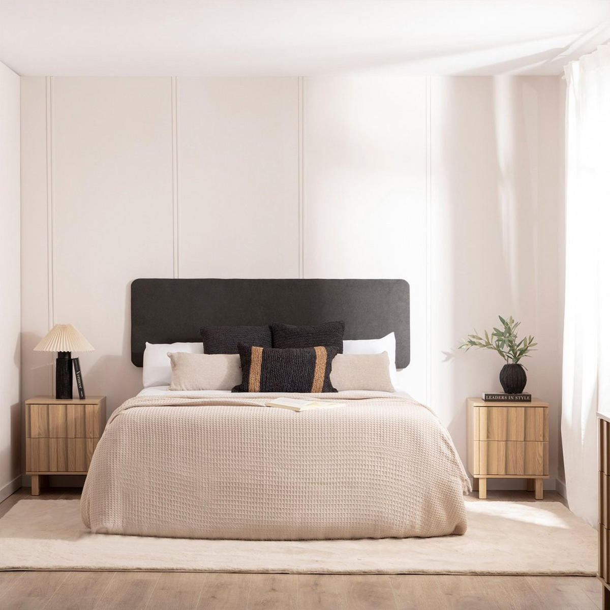 NACHTTISCH 2 SCHUBLADEN Otto Natürlich 42 cm x 54 cm - Naturfarben, Holzwerkstoff (42/54/40cm)