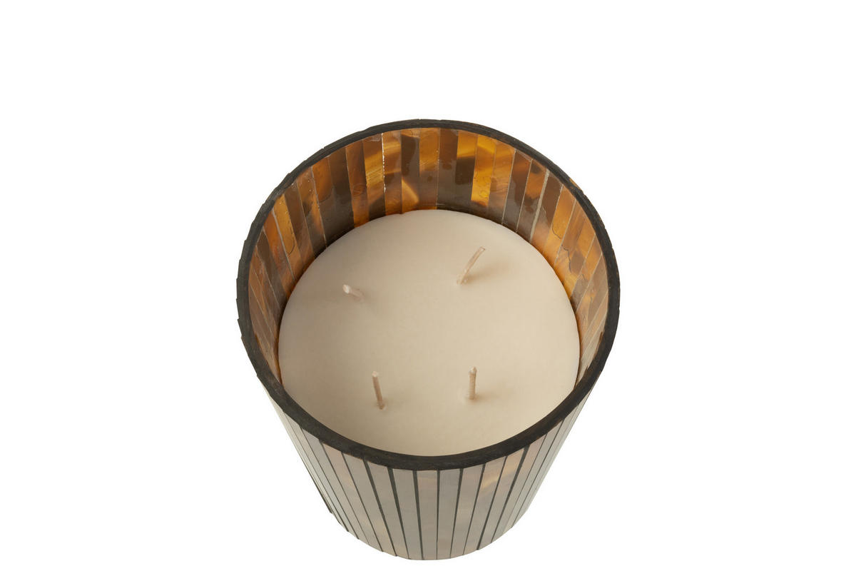 DUFTKERZE NOA - Gelb - L - 60 Std. - Gelb, Paraffin (15.5/18.5cm) - J-Line