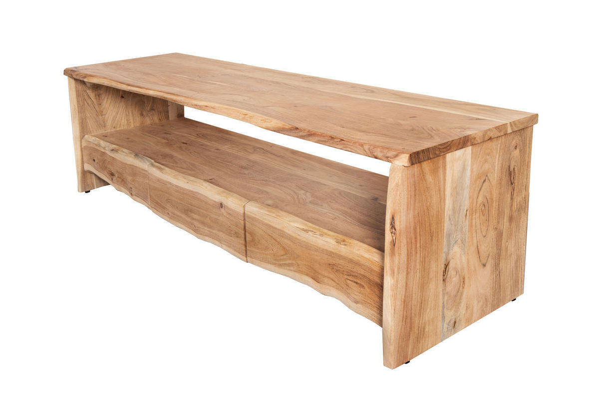 LOWBOARD DAHLIA - Beige/Naturfarben, Akazienholz/Holz (160/50/45cm) - SAM