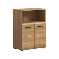 STANDSCHRANK breit ICE (B/H/T: ca. 60/80/30 cm) in Artisan Oak Nachbildung/Artisan Oak Nachbildung - Eiche Artisan, Holz (60/80/30cm)
