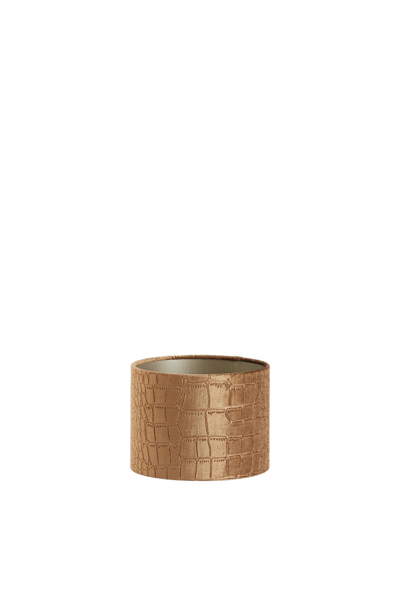 LAMPENSCHIRM Praya Braun Ø20/15 cm - Braun, Textil (20/20/15cm) - Light & Living