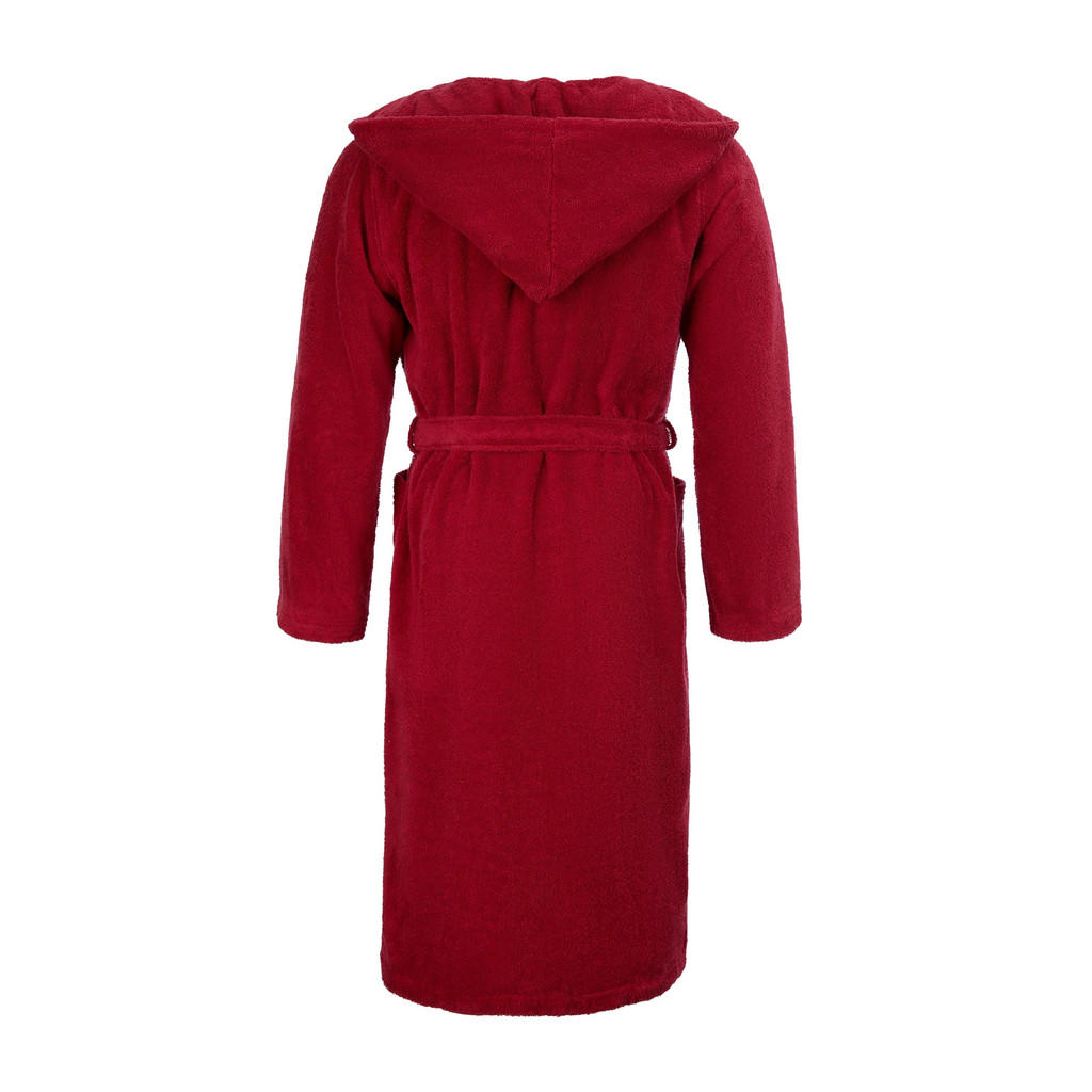 Thumbnail - Möve Kapuzenmantel, Rot, Textil, Gr. S, unisex, Oeko-Tex® Standard 100, Badtextilien, Bademäntel