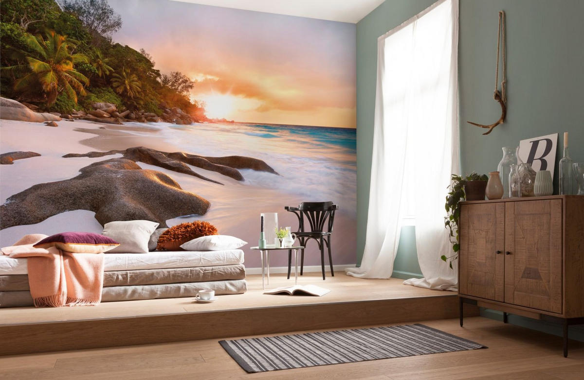 FOTOTAPETE Strand 368 x 248 cm - Multicolor, Papier (368/248cm) - Sanders & Sanders