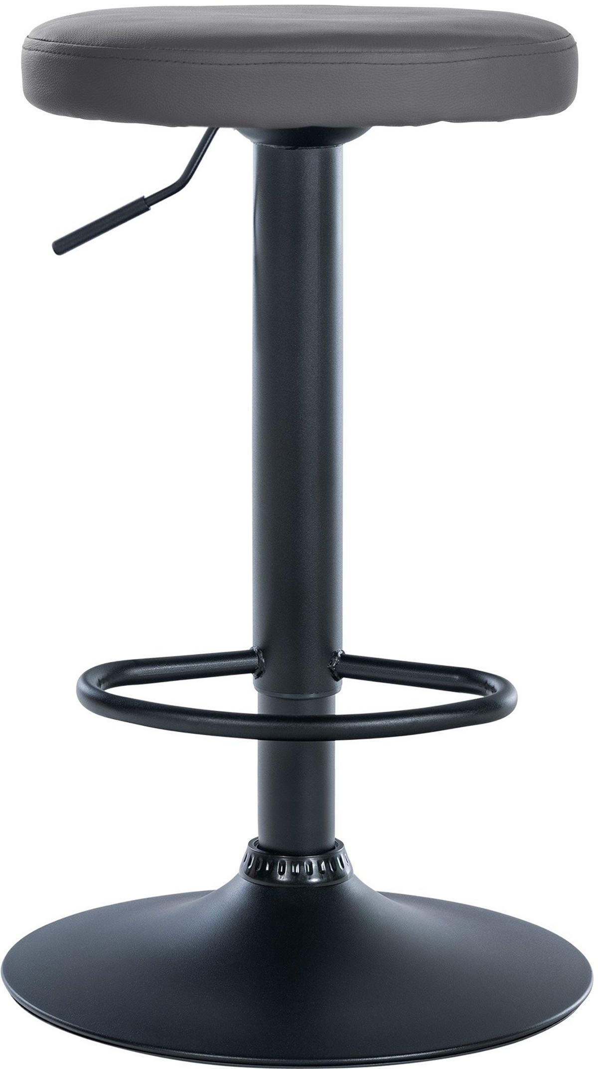 BARHOCKER Ponte 60-81 cm Grau - Grau, Leder (38.5/60/38.5cm) - furnicato
