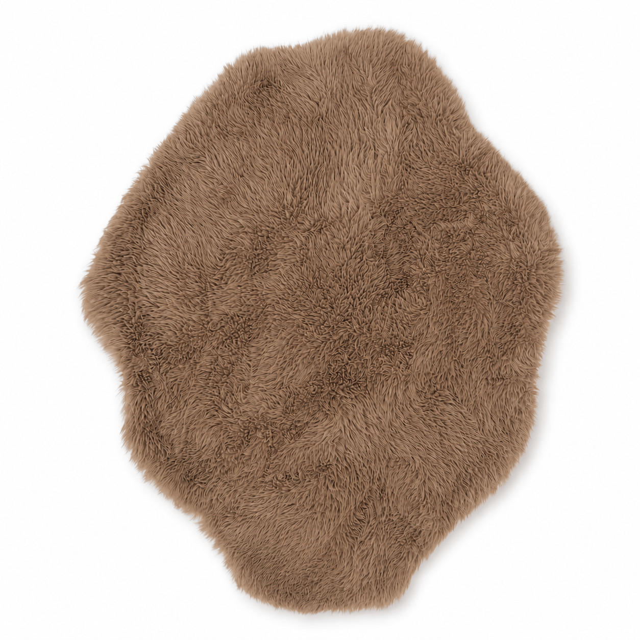 KINDERTEPPICH Mammoth flauschig - Braun, Textil (90/120cm) - MeowBaby