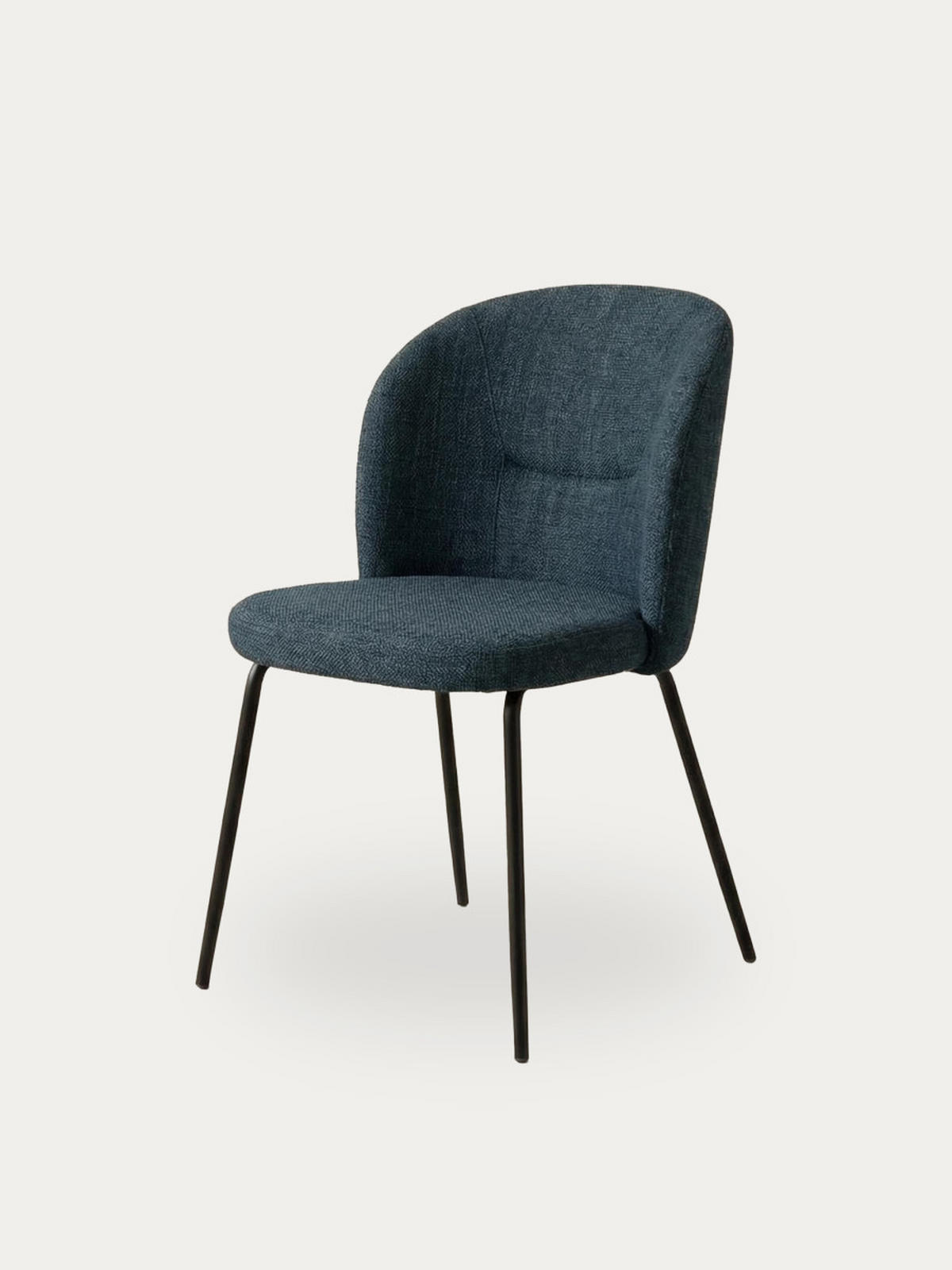 STUHL Beiz Blau 54 cm x 81 cm - Blau, Textil (54/81/59cm) - Kenay Home