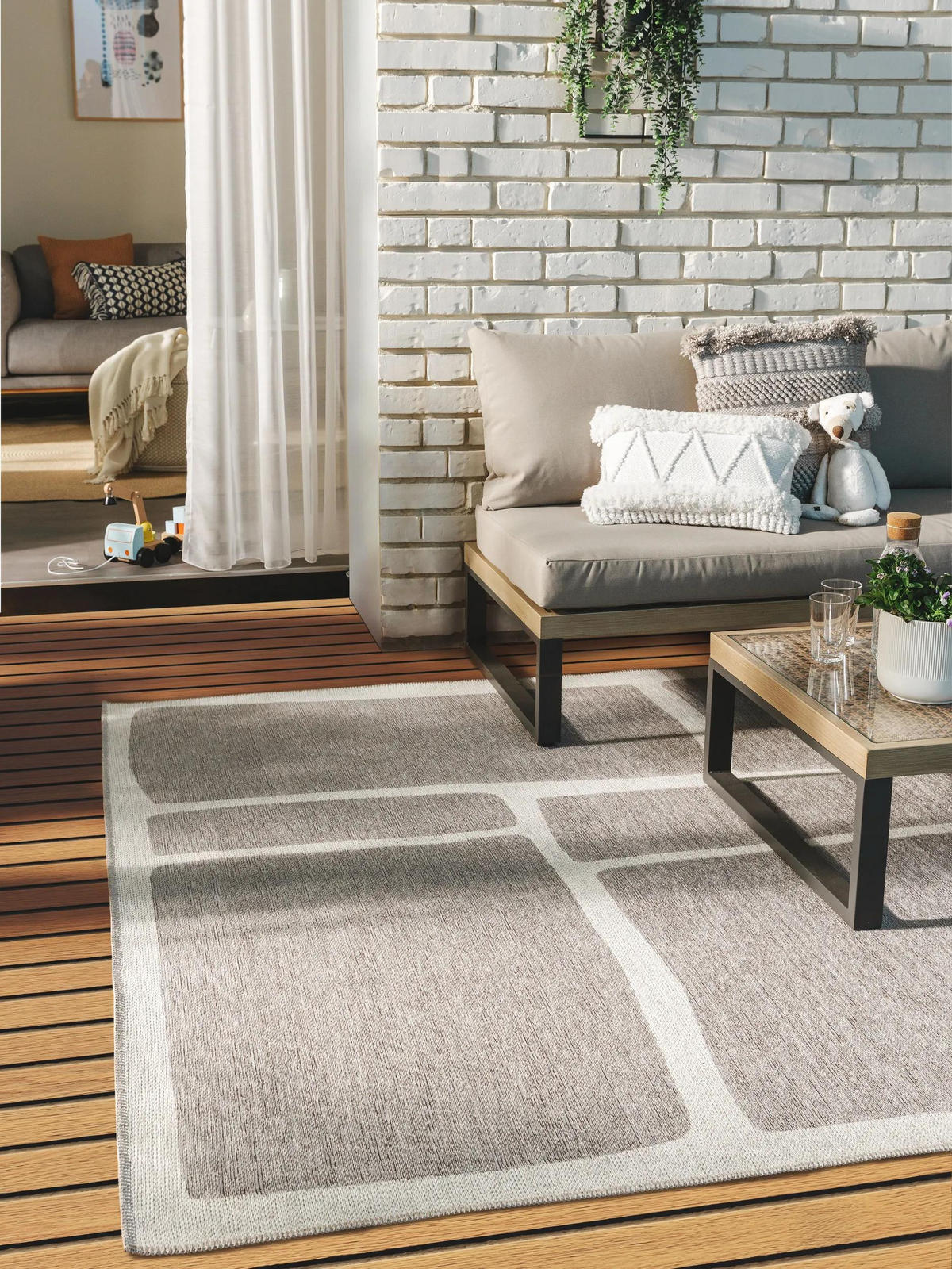 OUTDOORTEPPICH Kiano Multicolor 100x150 cm - Multicolor, Textil (100/150cm) - benuta Nest