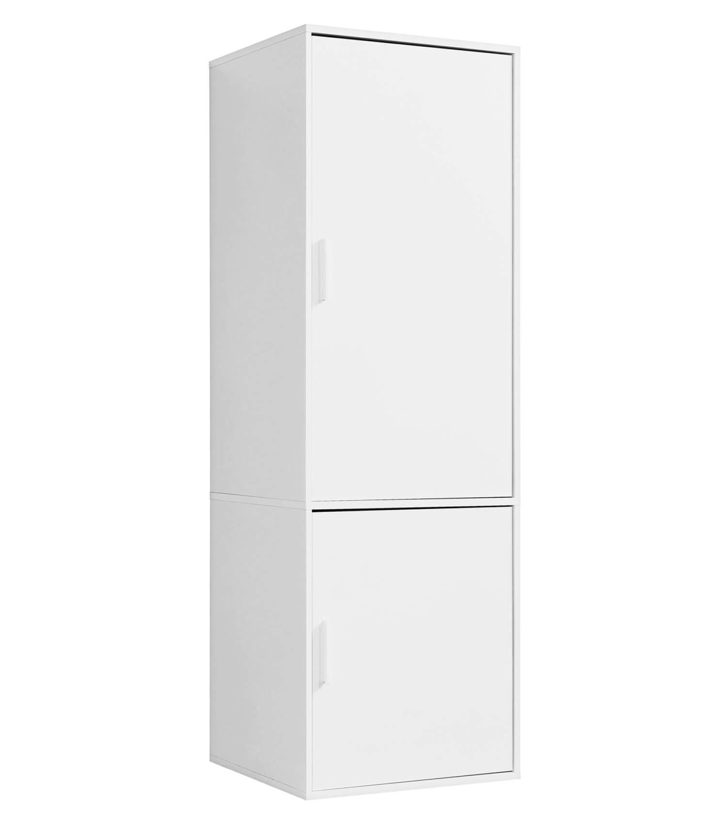 KLEIDERSCHRANK Der Grenzenlose - Weiß, Holzwerkstoff (60/187/58cm) - Mokebo