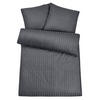 MIKROFASER-DAMAST-BETTWÄSCHE 135x200 cm Anthrazit - Anthrazit, Textil (135/200cm) - Carpe Sonno