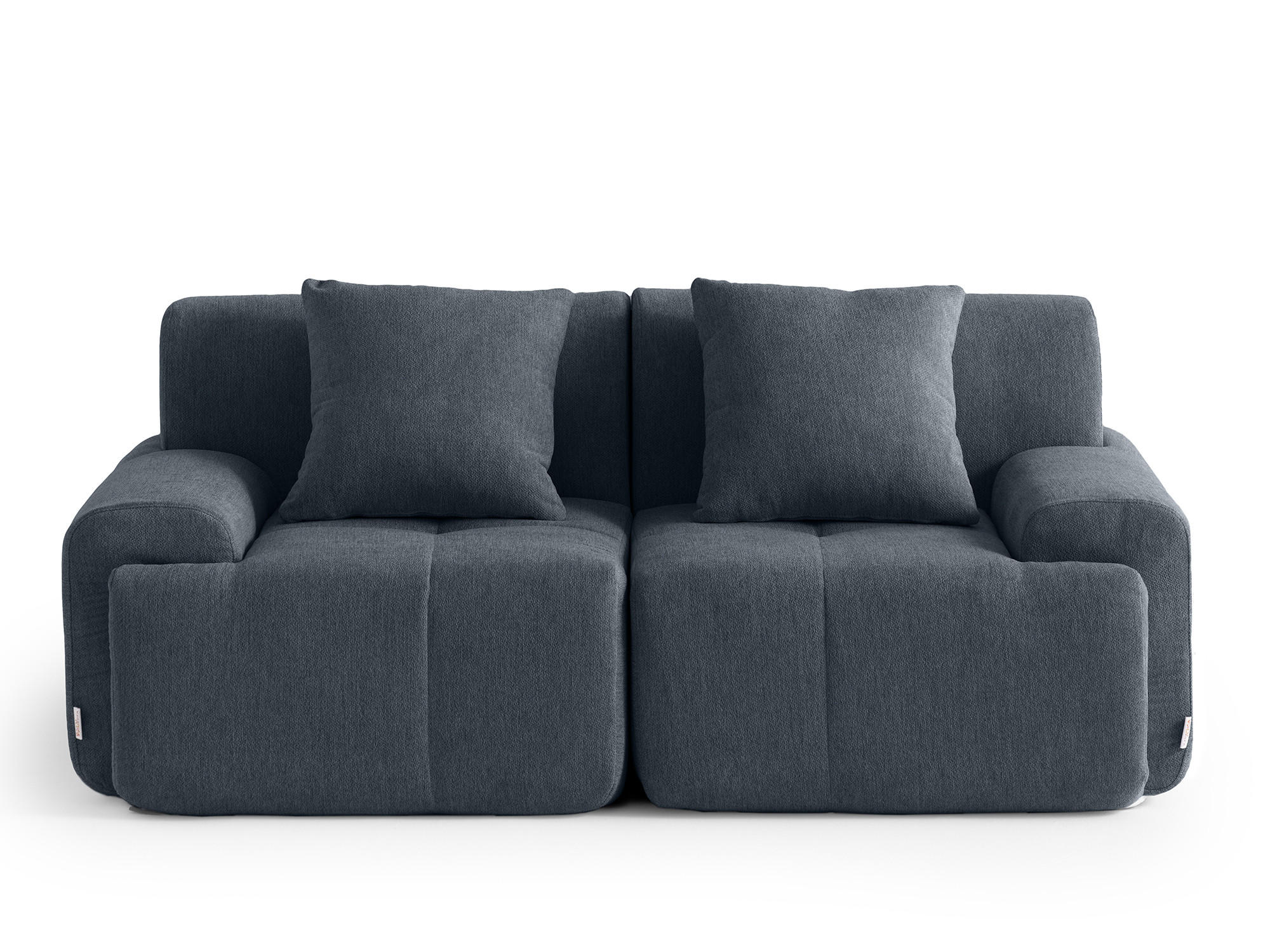 2-SITZER-SOFA Chenille Blaugrau - Blaugrau, Textil (180/73/95cm) - MILYsofa