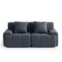 2-SITZER-SOFA Chenille Blaugrau - Blaugrau, Textil (180/73/95cm) - MILYsofa