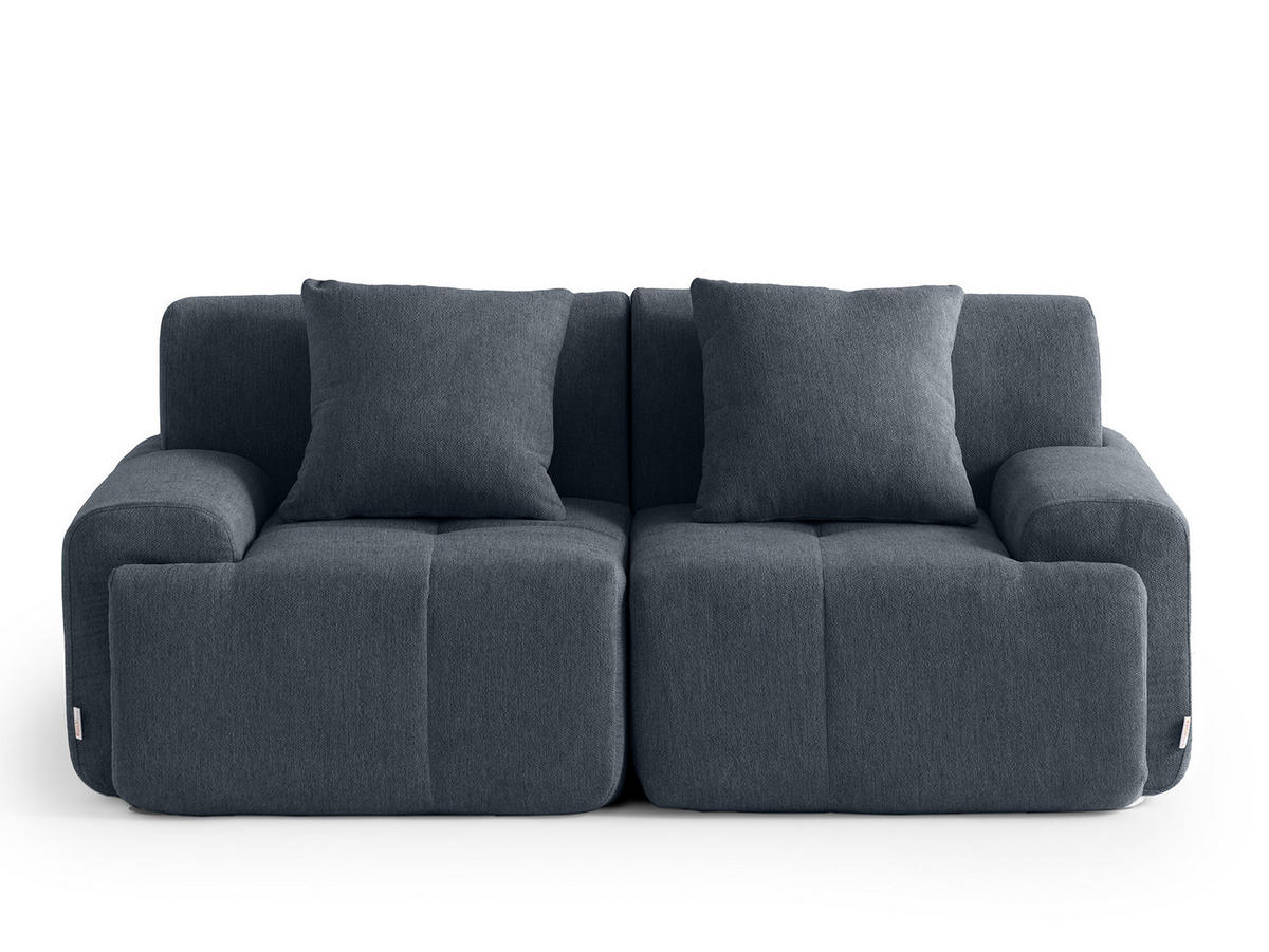 2-SITZER-SOFA Chenille Blaugrau - Blaugrau, Textil (180/73/95cm) - MILYsofa