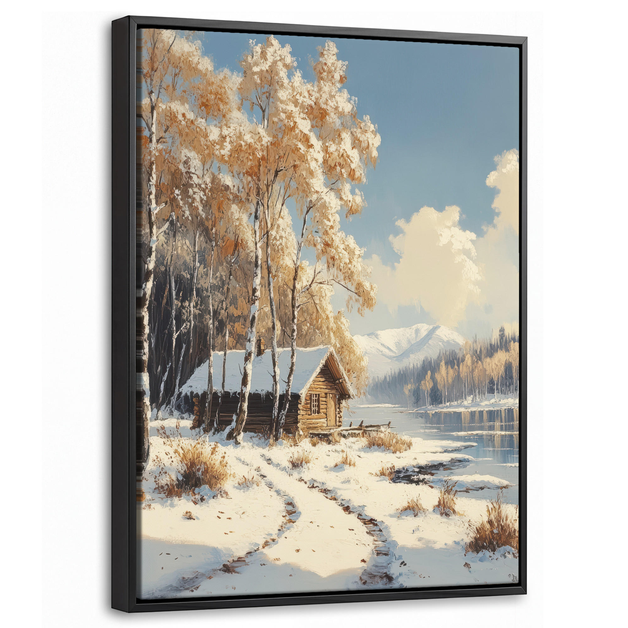MuchoWow Leinwand Hellbraun 30x40 cm