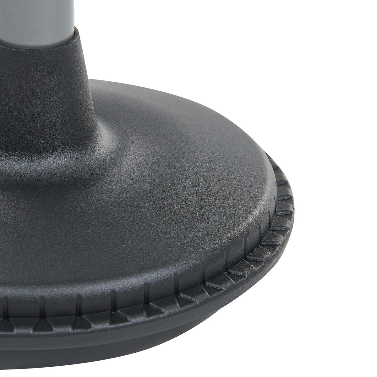 BALANČNÍ STOLIČKA Látka Šedá Estell - černá/tmavě šedá, plast (33/63/33cm) - Beliani