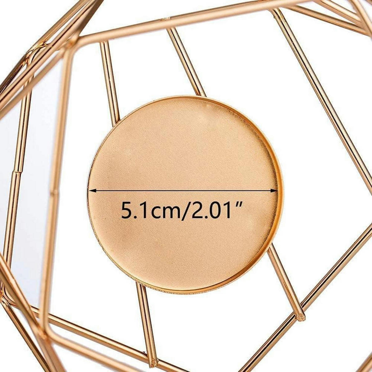 TEELICHTHALTER 6er Set Metall Gold Geometrisch - Goldfarben, Metall (40cm)