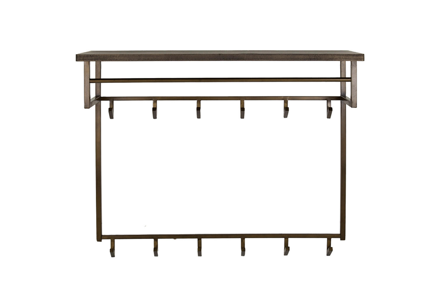 GARDEROBE AUREA Bronze Metall - Bronzefarben, Metall (100/80/33cm) - KAWOLA